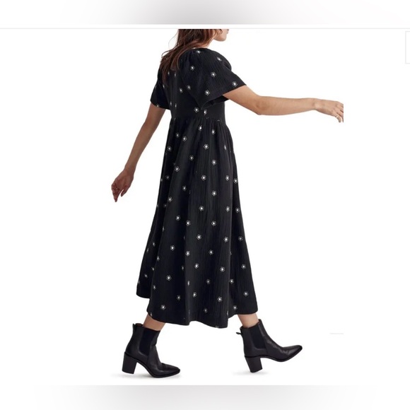 Black Floral boho Midi Dress by Maxwell NWT MSRP $138 - Picture 4 of 13